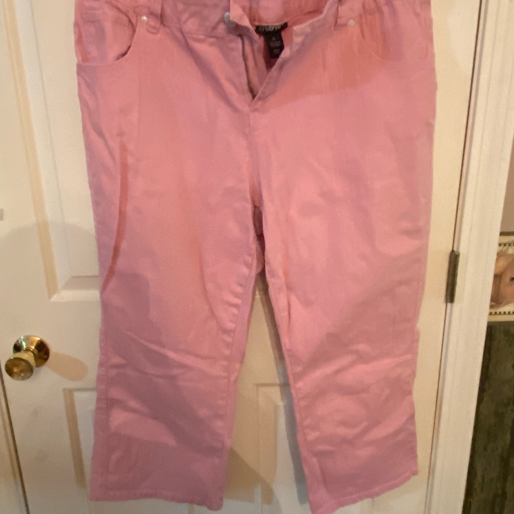 Lane Bryant Pink Stretch Capri’s